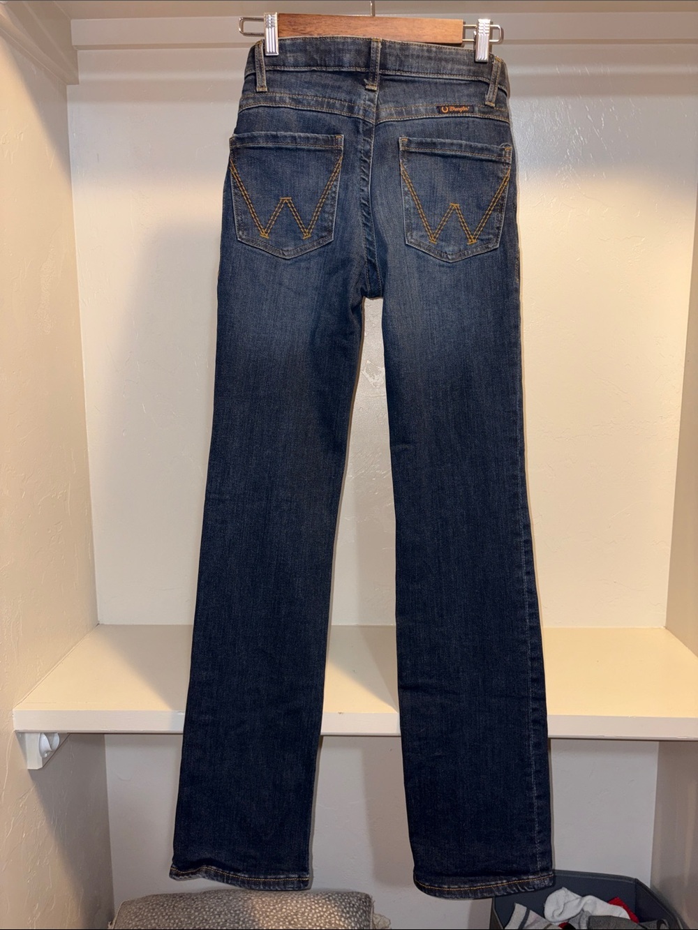 Wrangler Women's Indigo Bootcut Jeans with Contrast Stitching